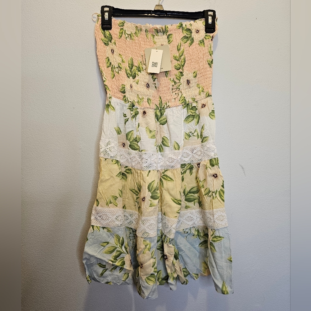 NWT Kiwi + Punch strapless sundress Size M